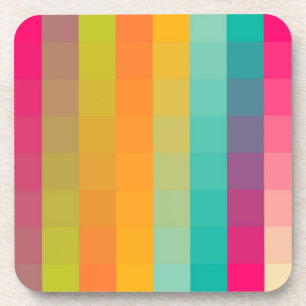 Abstract geometric pattern coaster
