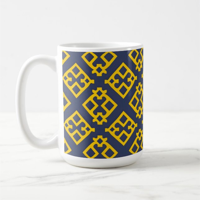 Abstract Geometric Pattern Coffee Mug (Left)