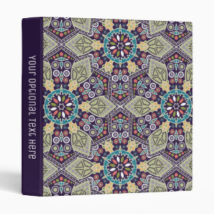 Abstract Geometric Pattern custom text binders