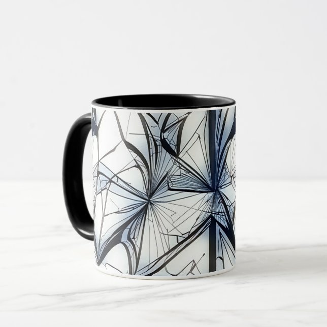 Abstract geometric pattern design 27- Coffee Mug (Front Left)