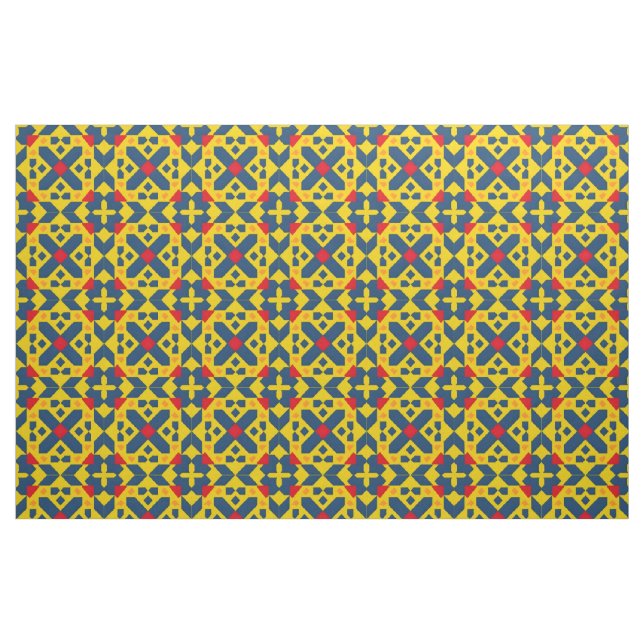 Abstract Geometric Pattern Fabric (Fat Quarter)