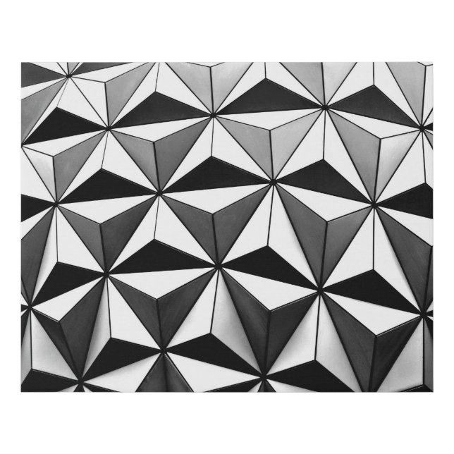 Abstract Geometric Pattern Faux Canvas Print (Front)