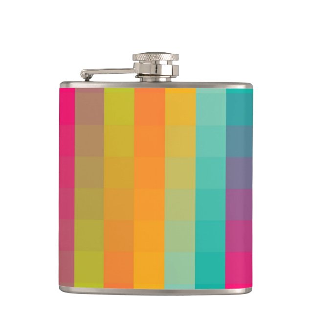 Abstract geometric pattern flask (Front)