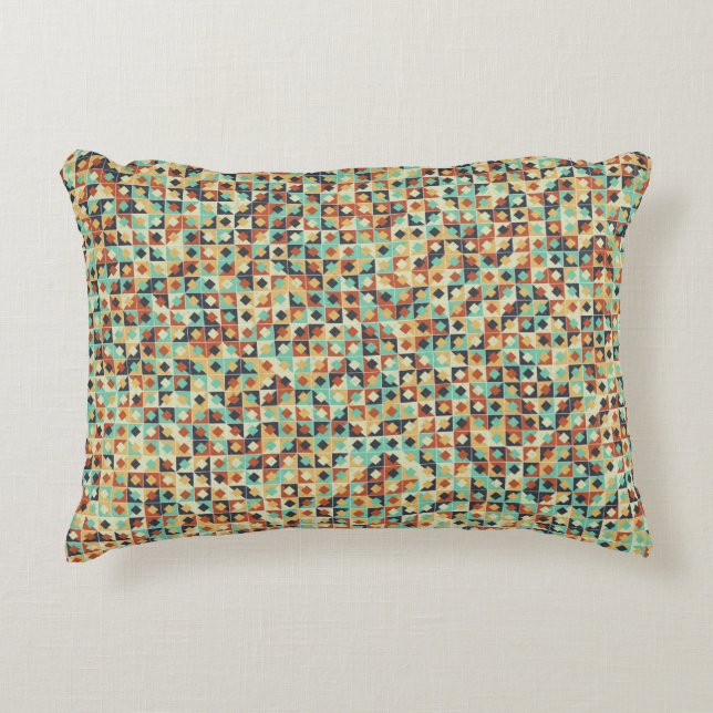 Abstract Geometric Pattern generative computationa Accent Pillow (Front)