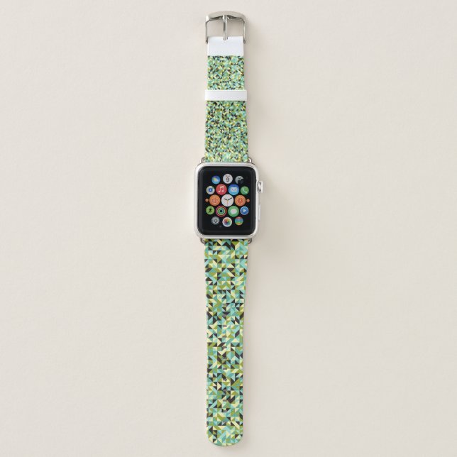 Abstract Geometric Pattern generative computationa Apple Watch Band (Front)