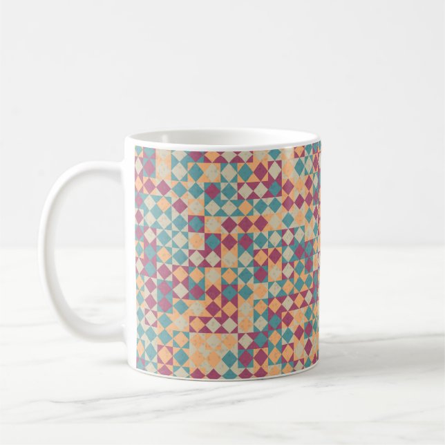 Abstract Geometric Pattern generative computationa Coffee Mug (Left)