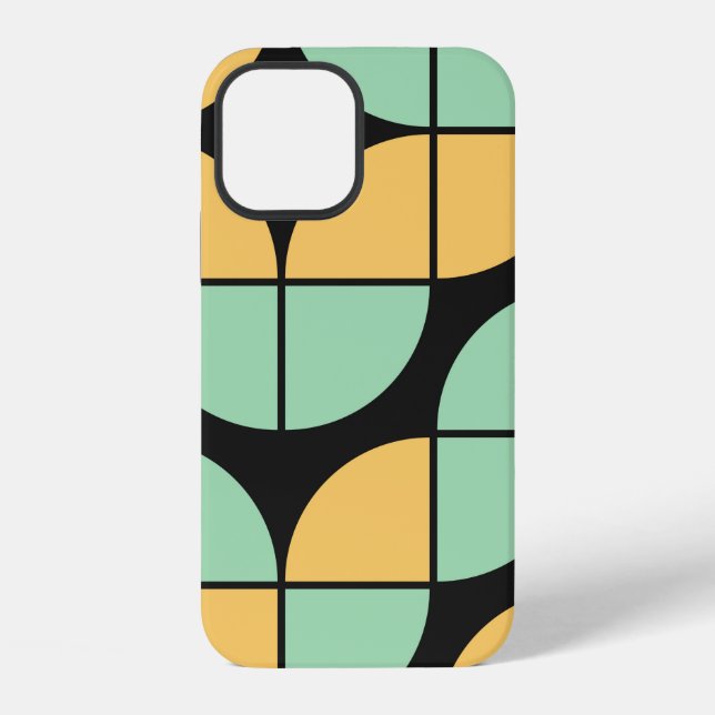 Abstract Geometric Pattern generative computationa Iphone Case (Back)
