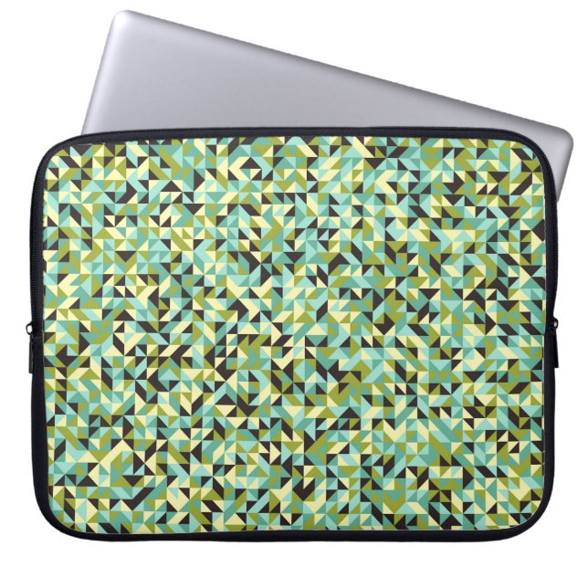 Abstract Geometric Pattern generative computationa Laptop Sleeve (Front)