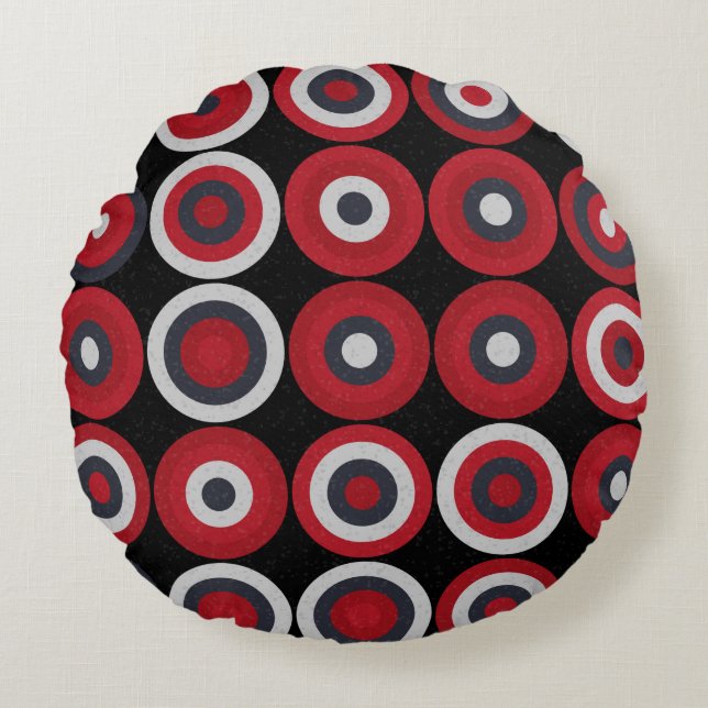 Abstract Geometric Pattern generative computationa Round Pillow (Front)