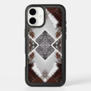 Abstract Geometric Pattern in Winter iPhone 16 Plus Case