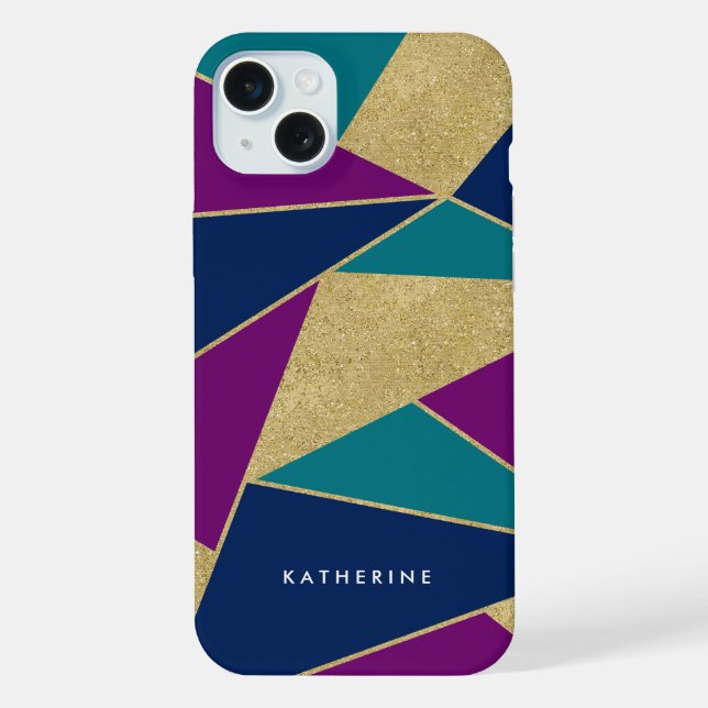 Abstract Geometric Pattern Iphone Case (Back)