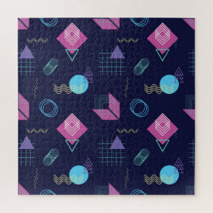 Abstract geometric pattern, line shapes. jigsaw puzzle