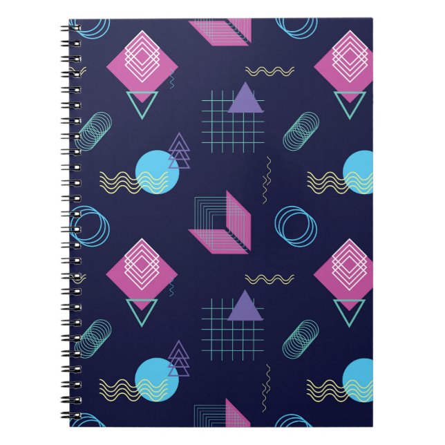 Abstract geometric pattern, line shapes. notebook (Front)