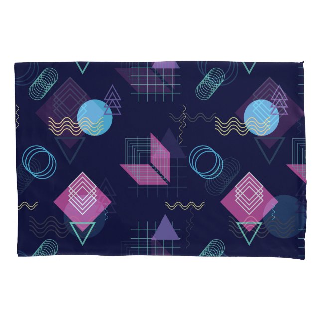 Abstract geometric pattern, line shapes. pillow case (Front)