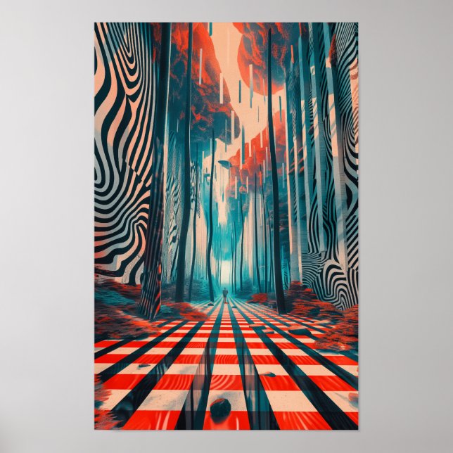 Abstract Geometric Pattern Logo Poster (Front)