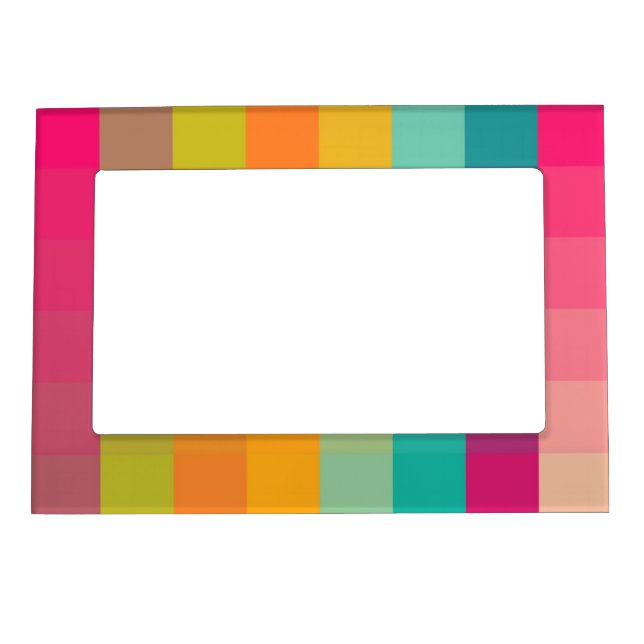 Abstract geometric pattern magnetic photo frame (Front)