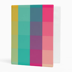 Abstract geometric pattern mini binder