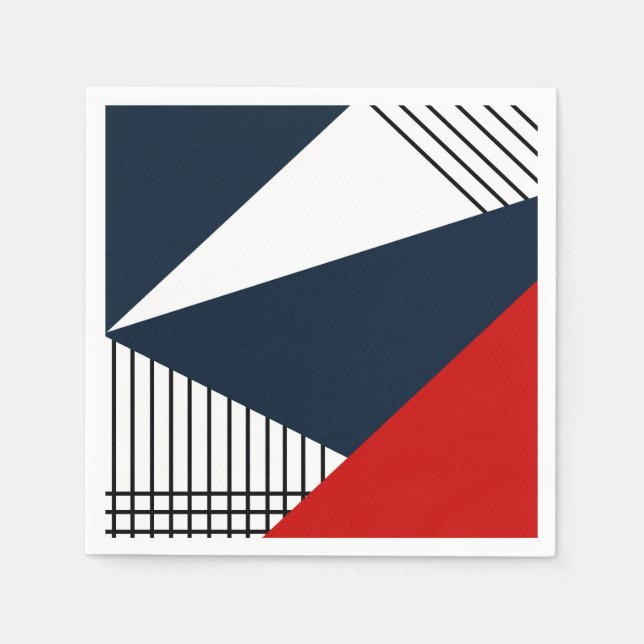 Abstract geometric pattern napkins (Front)