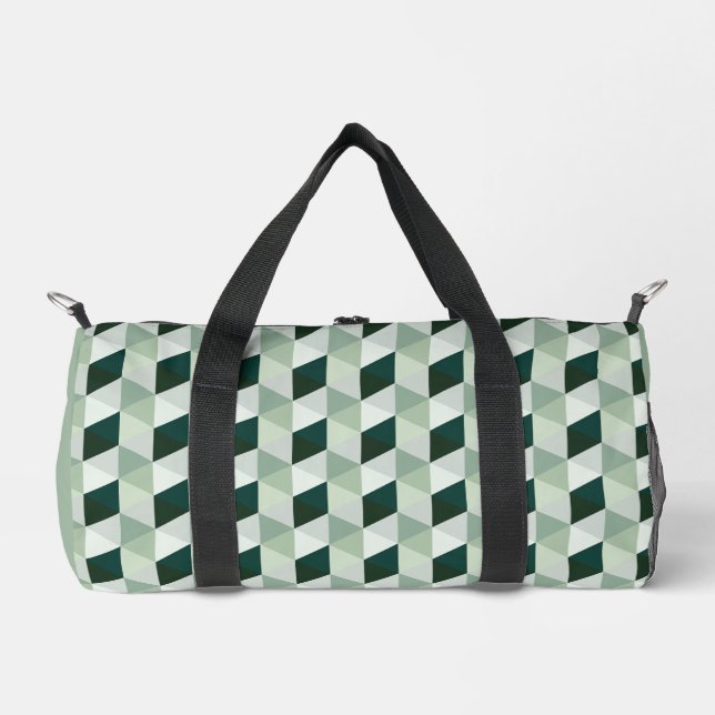 Abstract Geometric Pattern - No. 01 Duffle Bag (Front)