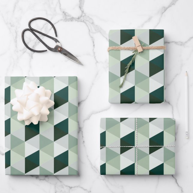 Abstract Geometric Pattern - No. 01 Wrapping Paper Sheets (Front)