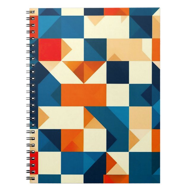 Abstract Geometric Pattern Notebook (Front)