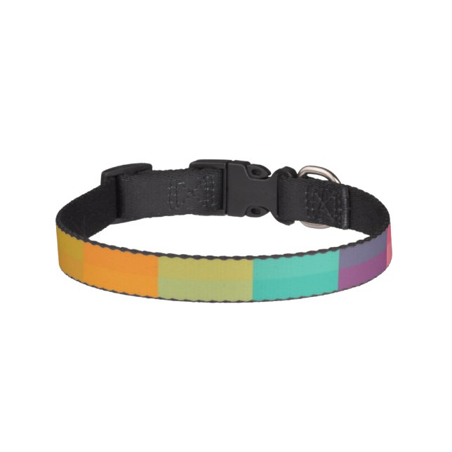 Abstract geometric pattern pet collar (Front)