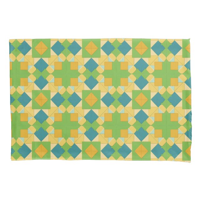 Abstract Geometric Pattern Pillow Case (Front)