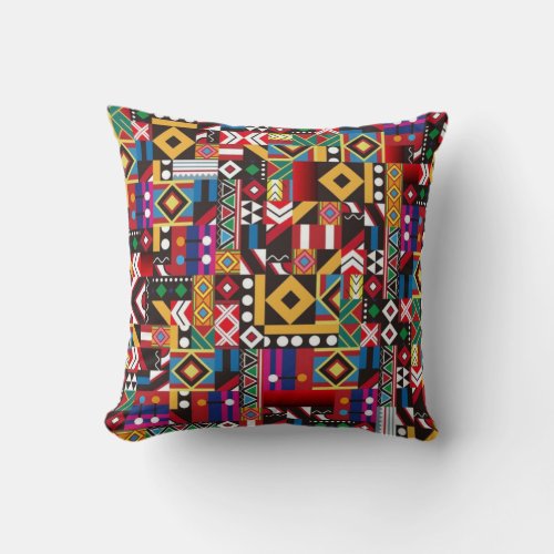 Abstract Geometric Pattern Pillow _ Modern Home D