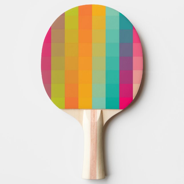 Abstract geometric pattern ping pong paddle (Front)
