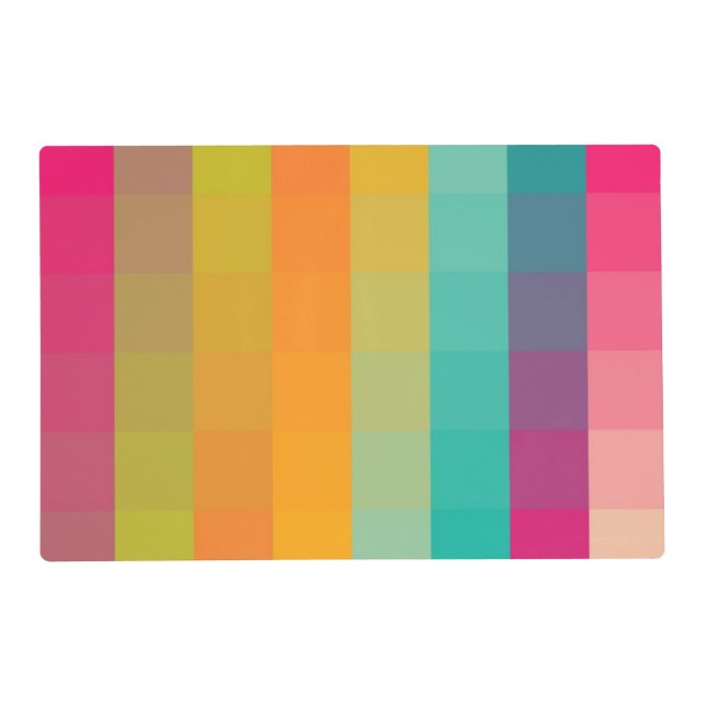 Abstract geometric pattern placemat (Front)