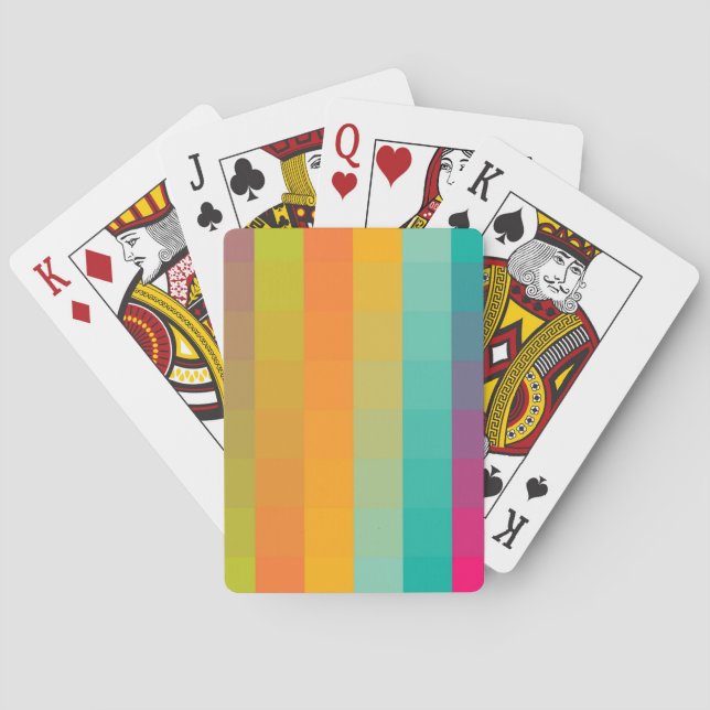 Abstract geometric pattern poker cards (Back)
