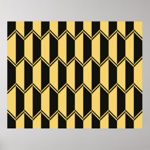Abstract geometric pattern poster