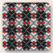 Abstract geometric pattern - red, black and gray.