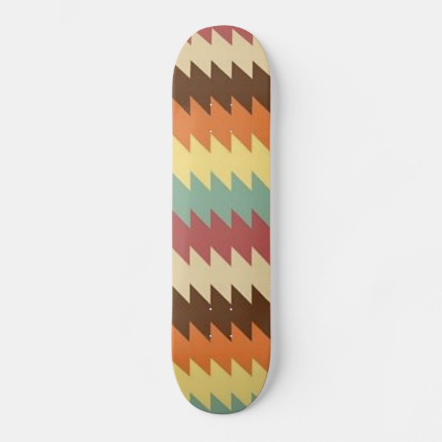 Abstract Geometric Pattern Skateboard Deck (Front)