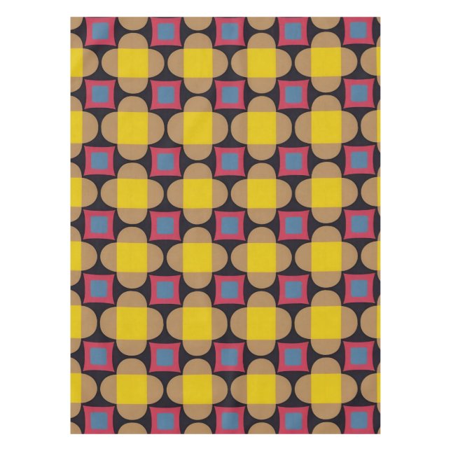 Abstract Geometric Pattern Tablecloth (Front)