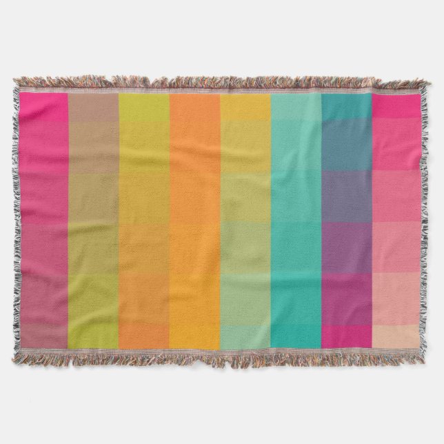 Abstract geometric pattern throw blanket (Front)