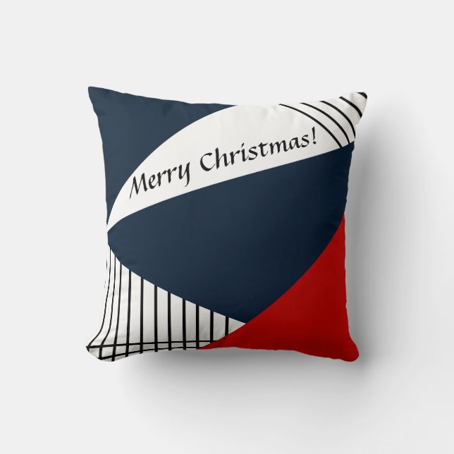 Abstract geometric pattern throw pillow (Front)