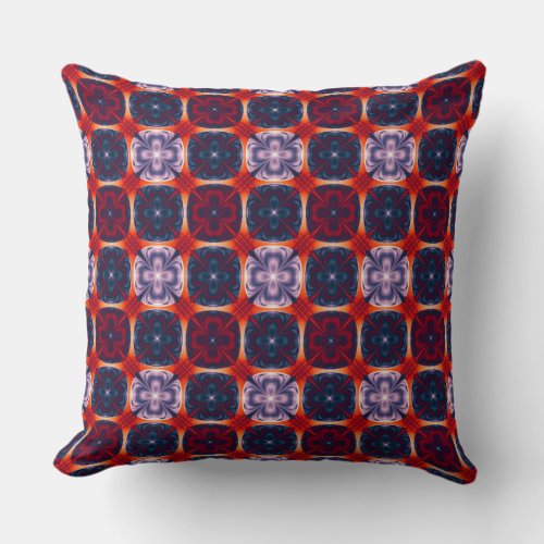 Abstract geometric pattern throw pillow