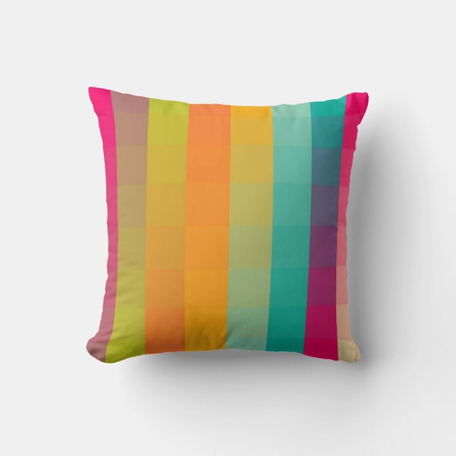 Abstract geometric pattern throw pillow (Front)