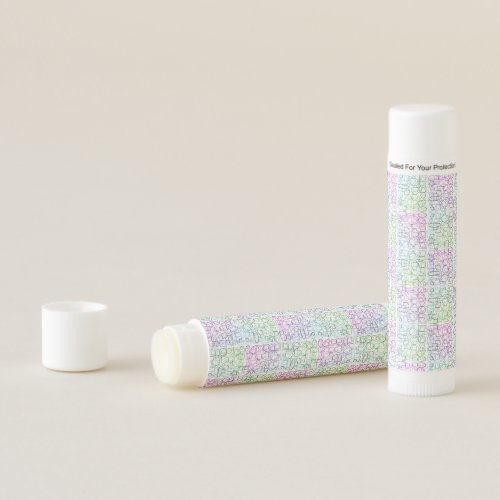 Abstract Geometric Pattern  Tiled and Filtered  Lip Balm