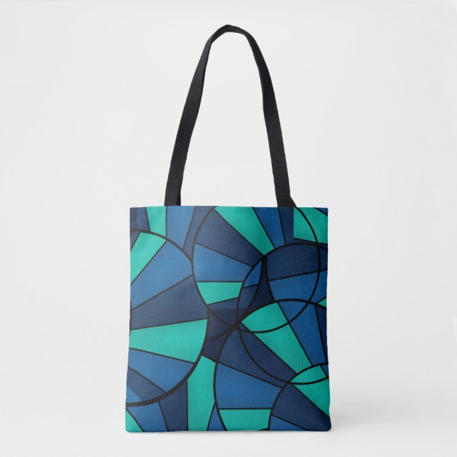 Abstract geometric pattern tote bag (Front)