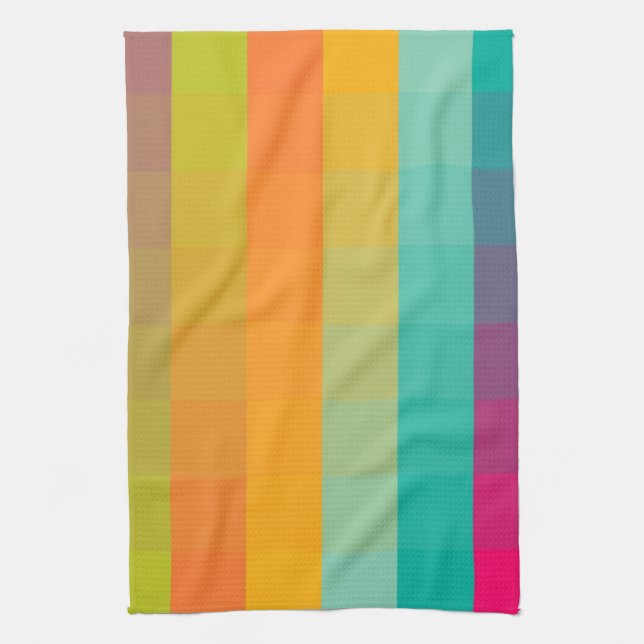 Abstract geometric pattern towel (Vertical)