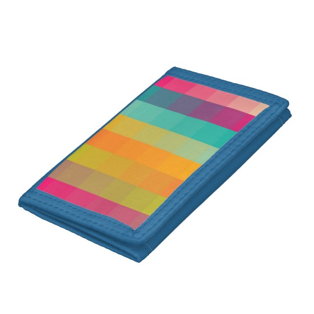 Abstract geometric pattern tri-fold wallet (Bottom)