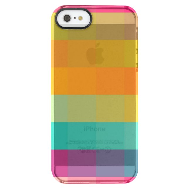 Abstract geometric pattern uncommon iPhone case (Back)
