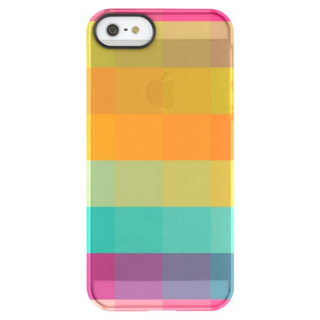 Abstract geometric pattern uncommon iPhone case (Back)