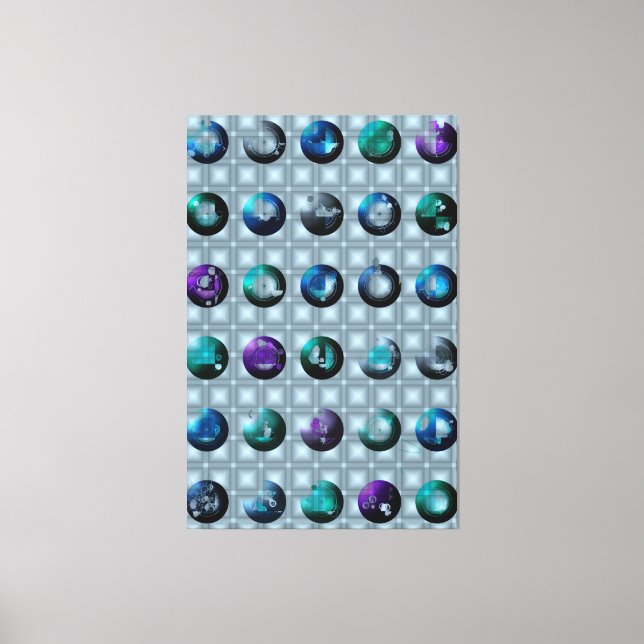 Abstract Geometric Pattern Wallart  Canvas Print (Front)