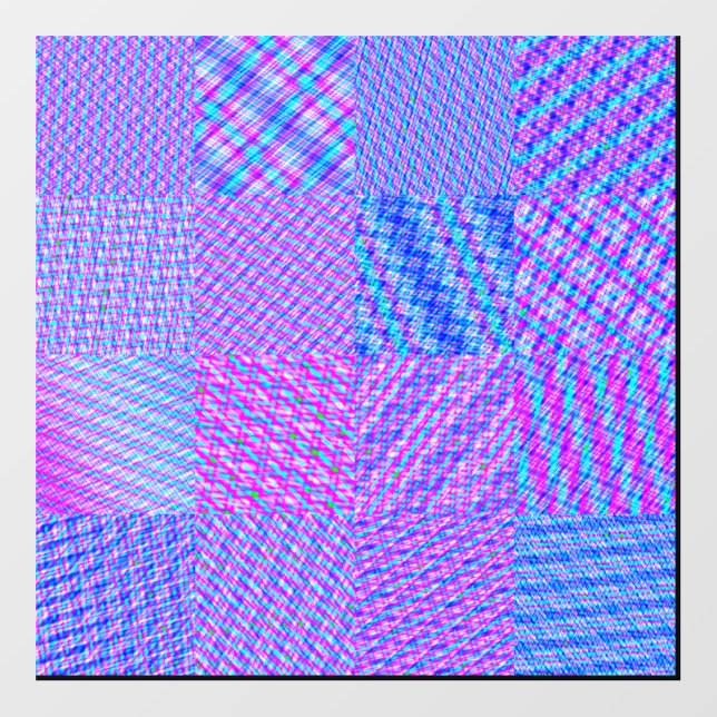 Abstract Geometric Pattern Wallpaper  Wall Decal (Front)