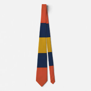 Abstract Geometric Pattern with Arrows Neck Tie