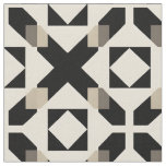 Abstract Geometric Pattern with Contrasting Black Fabric