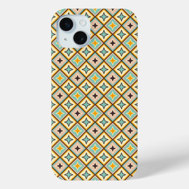 Abstract geometric pattern with diamond shapes Case-Mate iPhone case (Back)